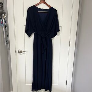Anrabess V-Neck Dolman Sleeve Maxi Dress Sz XL